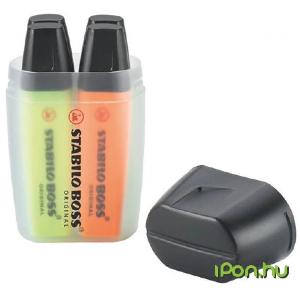 STABILO BOSS Big Boss Box szövegkiemelő 4 db-os készlet