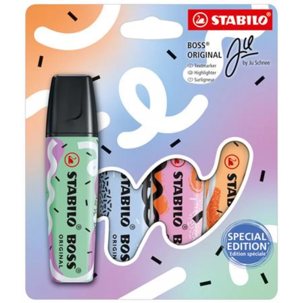 STABILO Boss Original Ju Schnee Szövegkiemelő készlet 2-5 mm 4 különböző szín