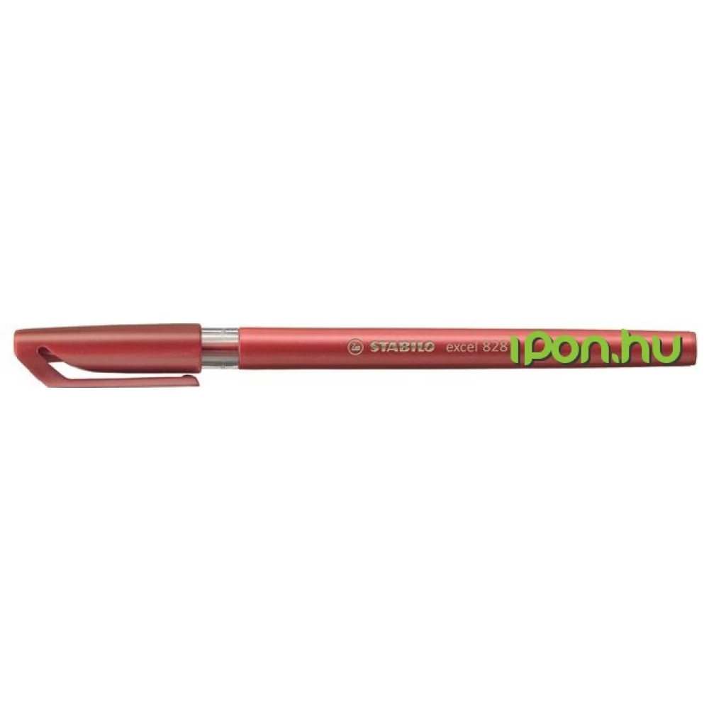 STABILO Golyóstoll 0.38 mm kupakos Excel piros