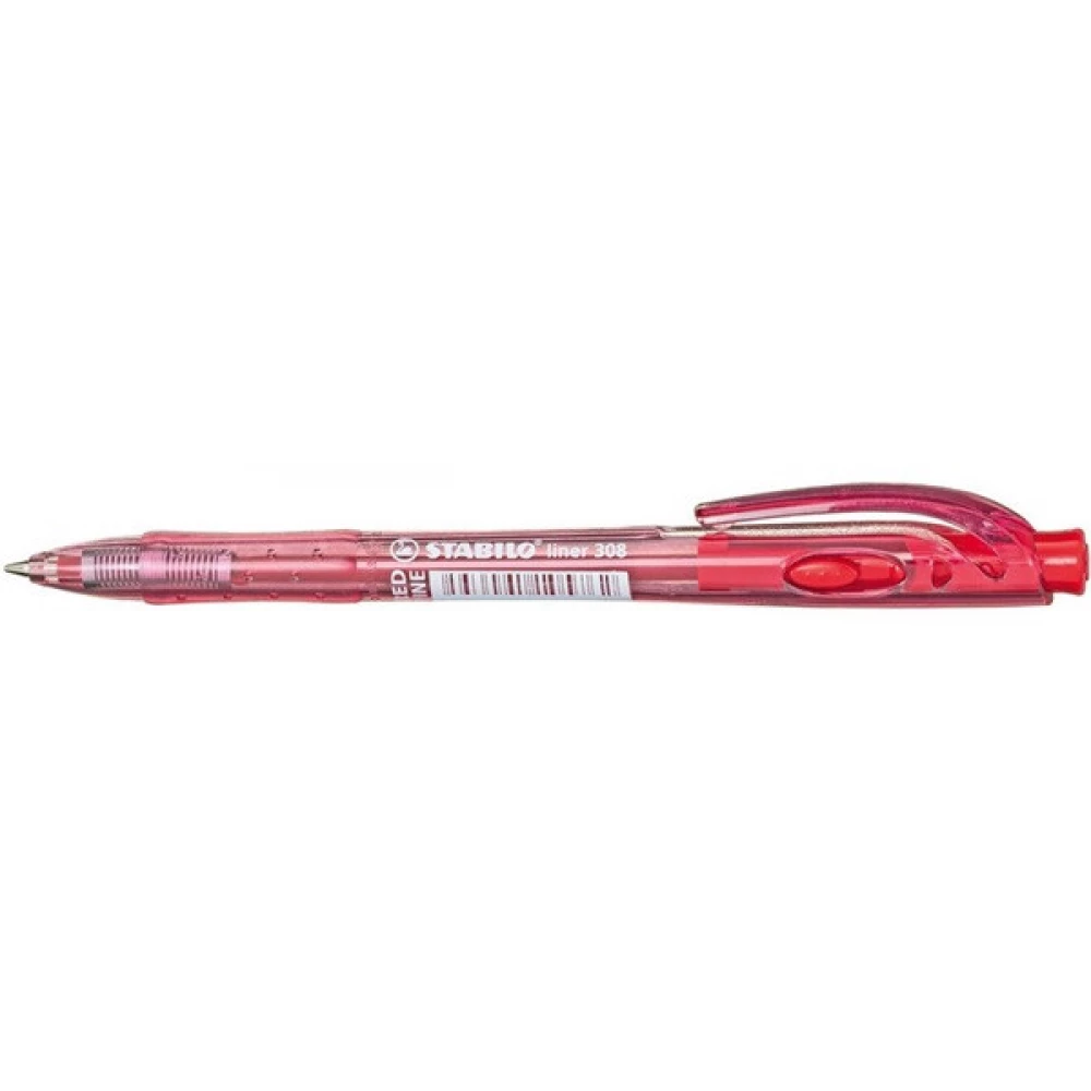 STABILO Liner 308 piros golyóstoll