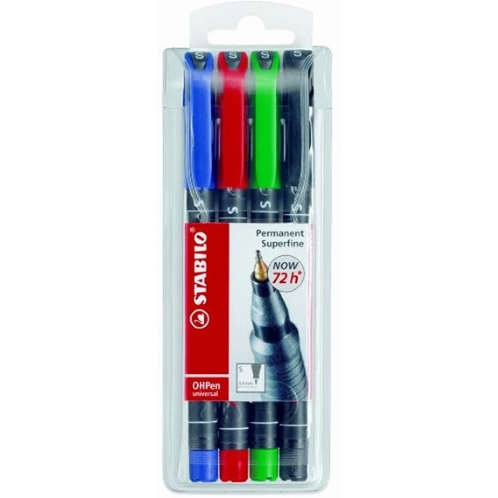 STABILO OHPen 841 4db-os vegyes színű permanent marker készlet v3