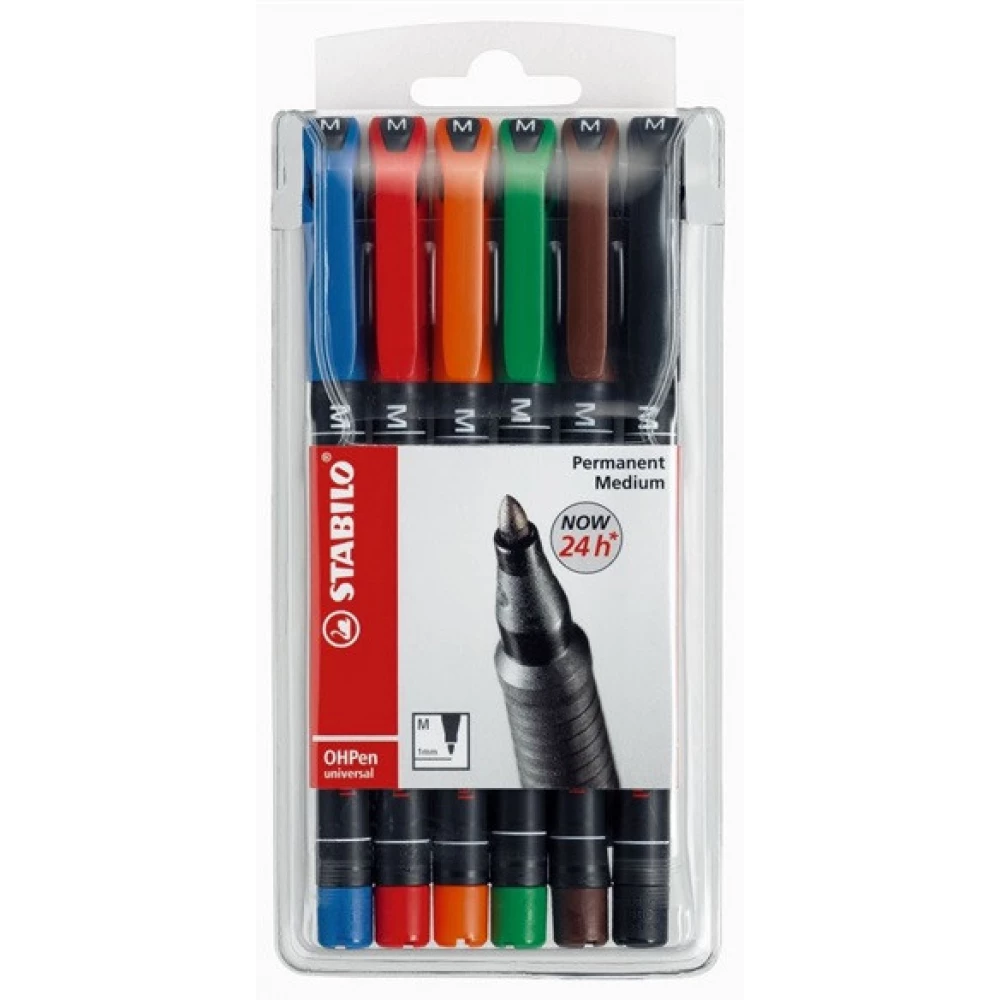 STABILO OHPen 841 6db-os vegyes színű permanent marker készlet