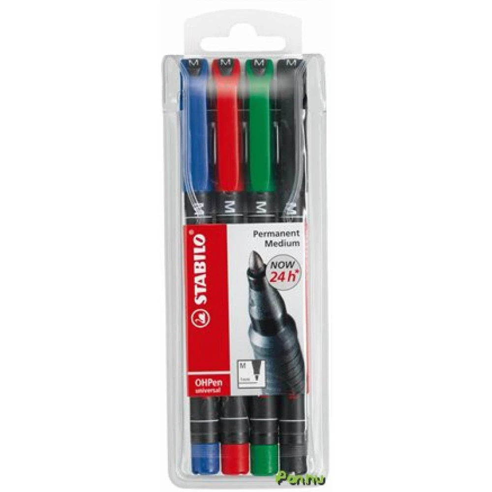 STABILO OHPen marker alkoholos M 4 db-os készlet TST843V4
