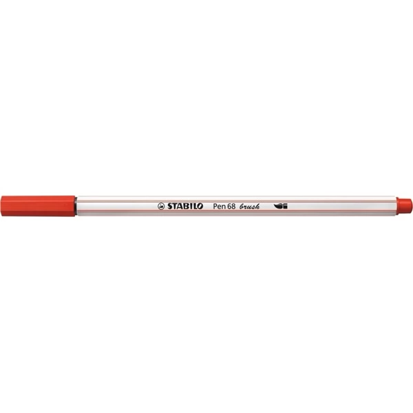 STABILO Pen 68 brush ecsetfilc piros