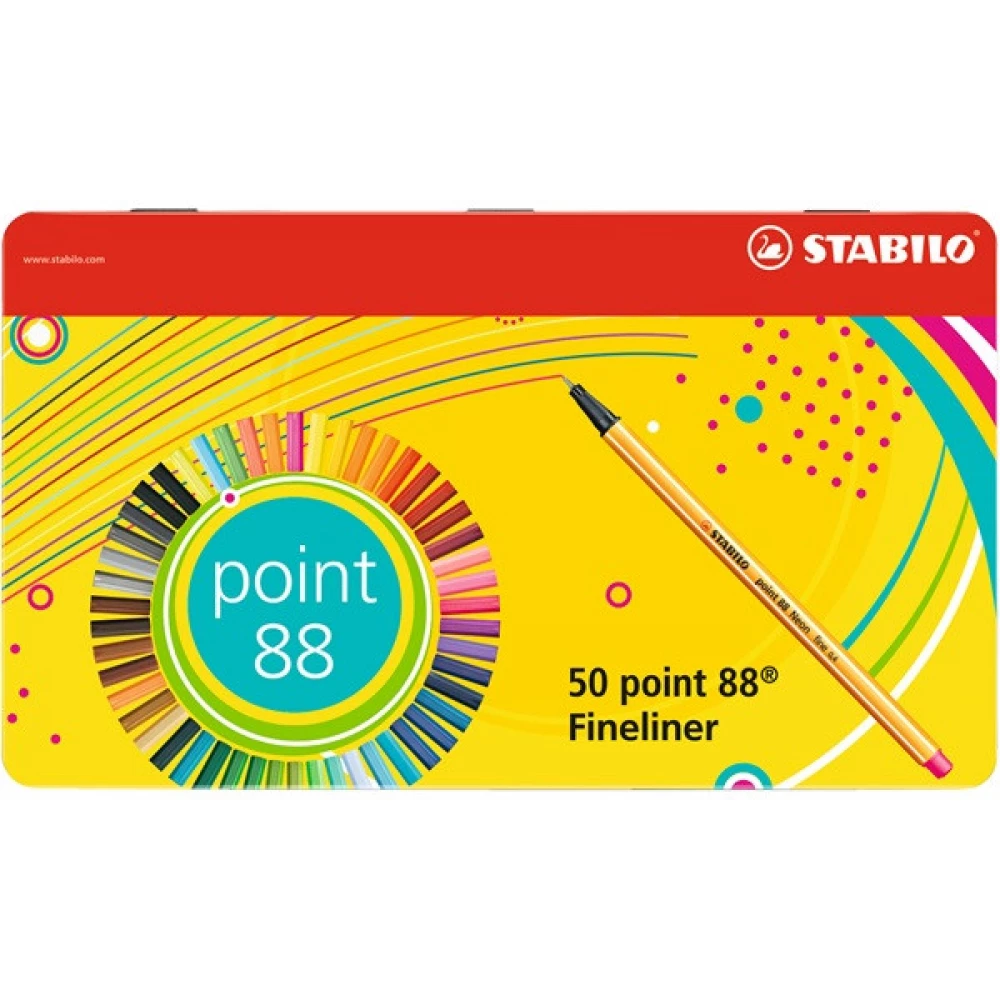 STABILO Point 88 50db-os vegyes színű tűfilc készlet