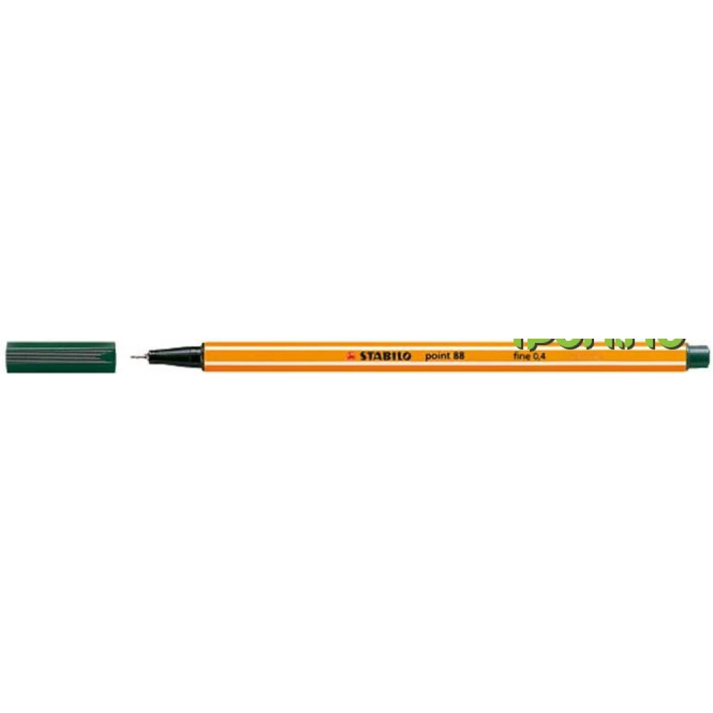 STABILO Point 88 tűfilc 0.4 mm sötétzöld