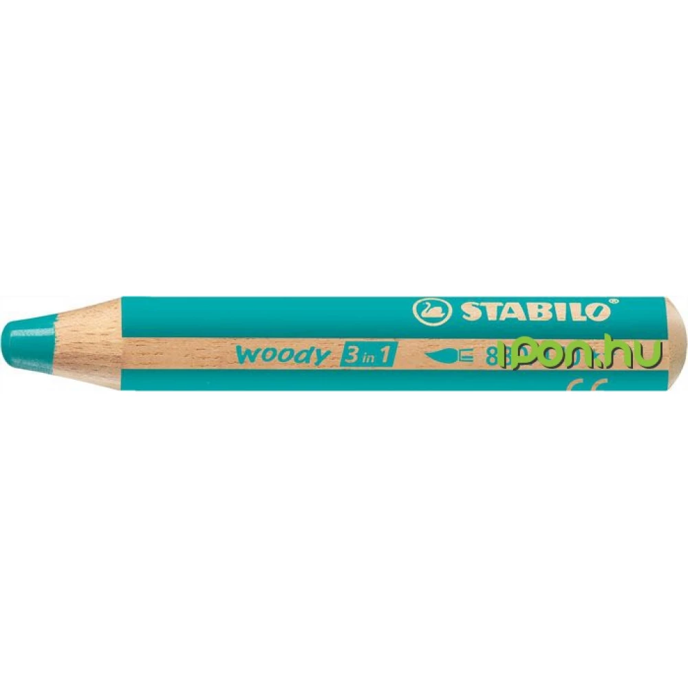 STABILO "Woody" krétaceruza türkisz