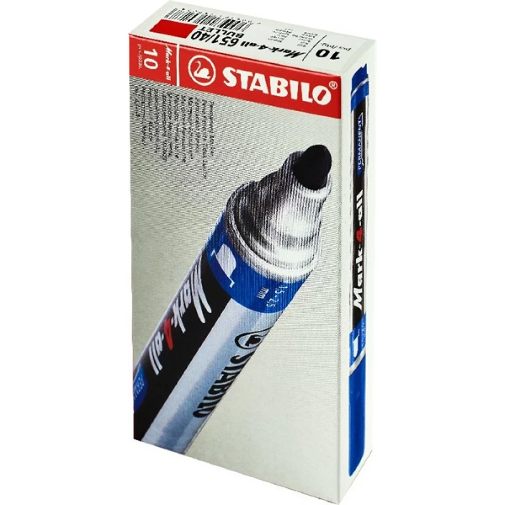 STABILO Write-4-all gömb hegyű alkoholos marker piros 10db