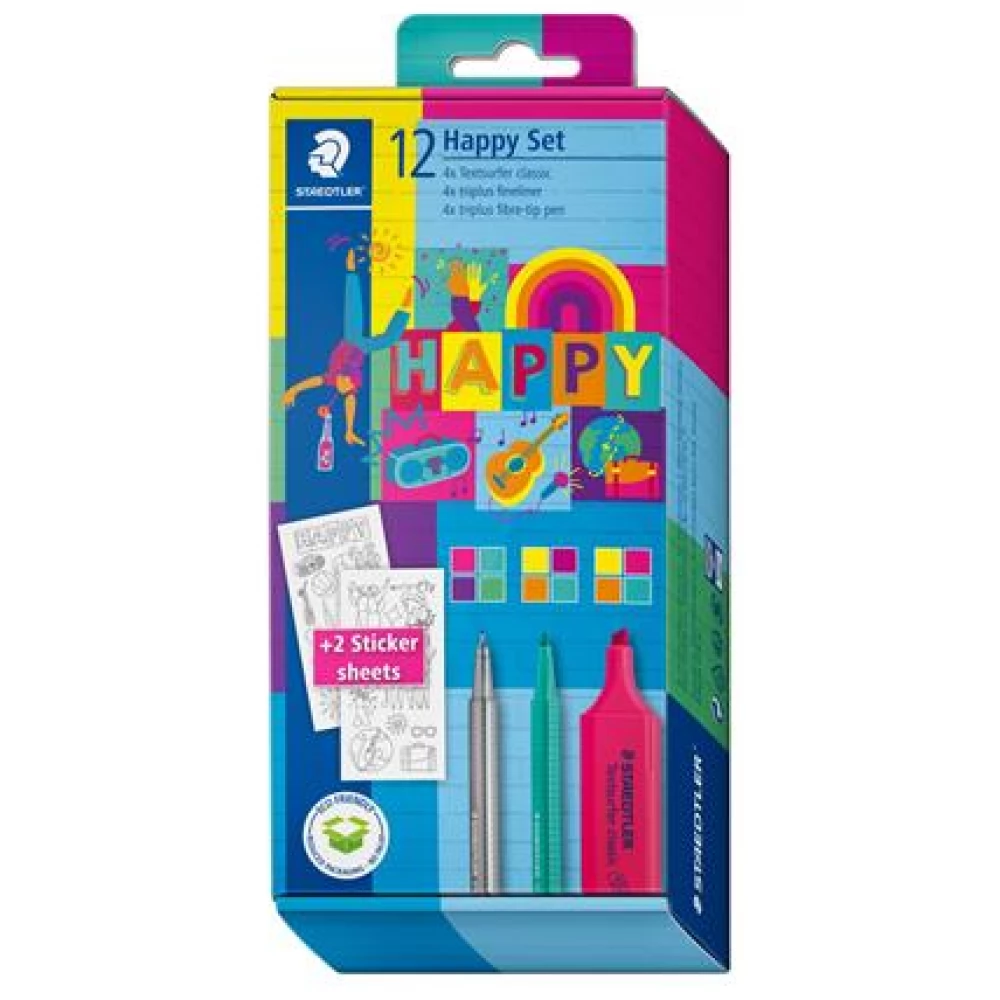 STAEDTLER Happy set írószer készlet ajándék matricákkal