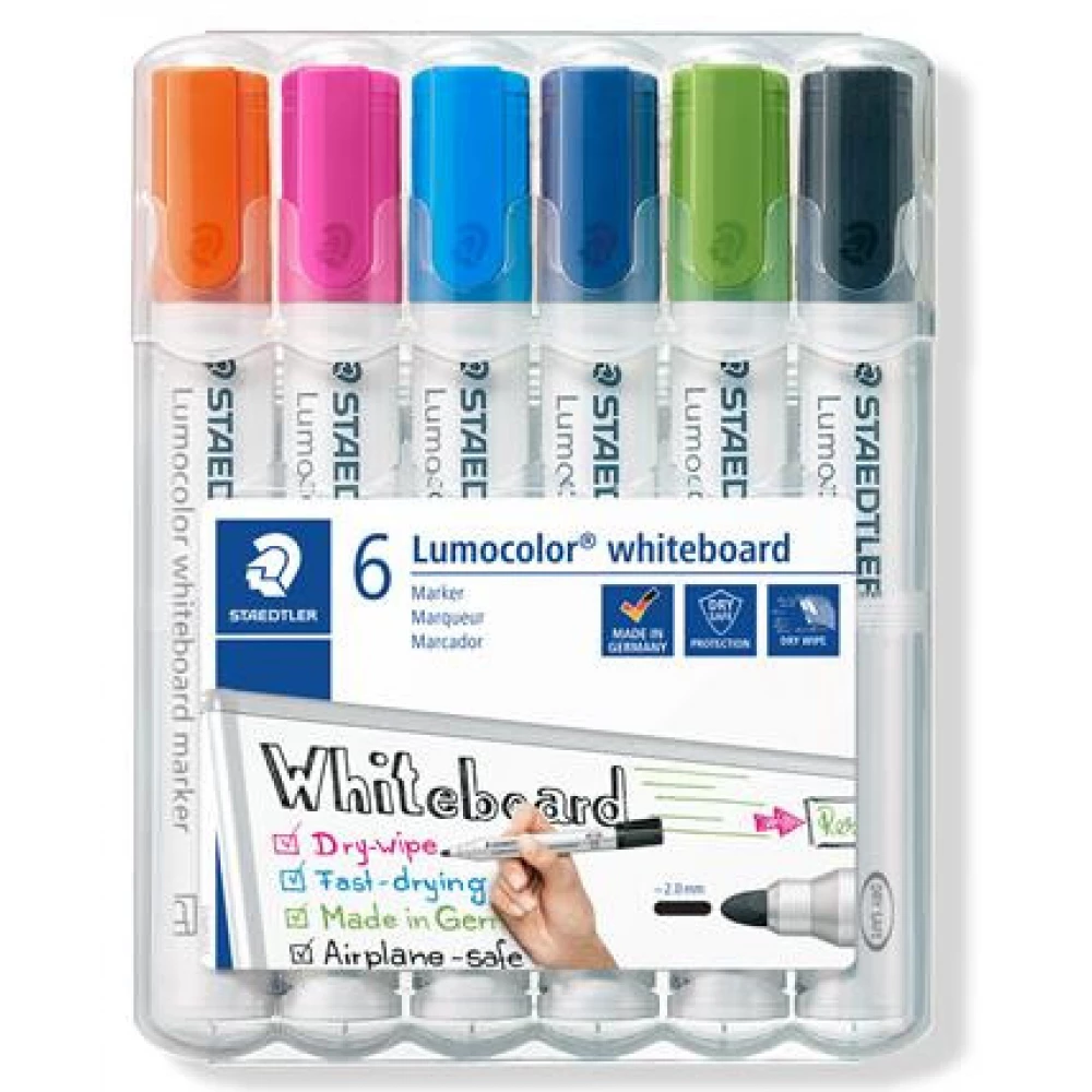 STAEDTLER Lumocolor 351 táblamarker 6 különböző szín V2