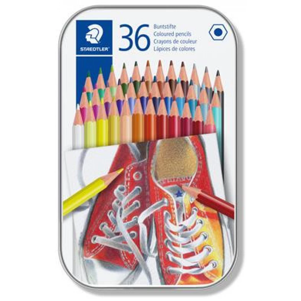 STAEDTLER Színes ceruza készlet hatszögletű 36 különböző szín