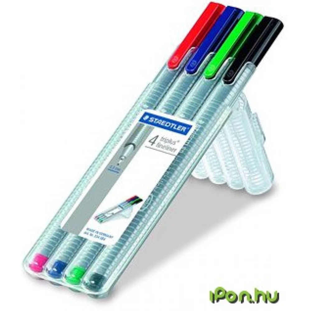 STAEDTLER Tűfilc készlet 0.3 mm Triplus Box 4 különböző szín