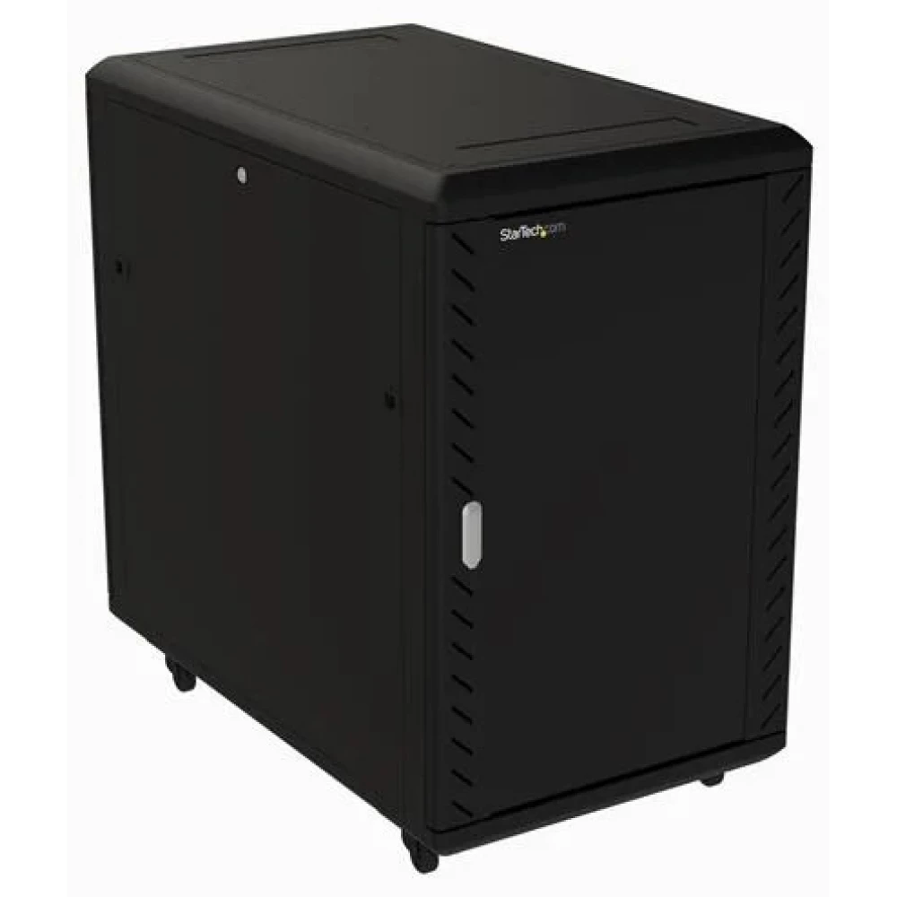 STARTECH 18U Server Rack Cabinet - Includes Casters and Leveling feet - 32 in. Deep