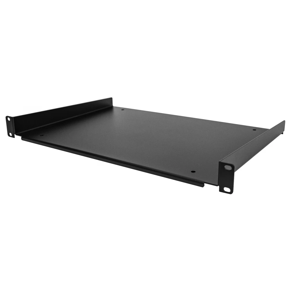 STARTECH 1U Server Rack Shelf - Universal Rack Mount Cantilever Shelf for 19" Network Equipment Rack & Cabinet SHELF-1U-12-FIXED-S