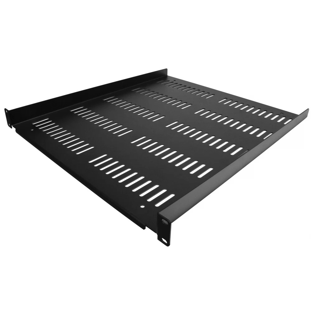 STARTECH 1U Server Rack Shelf - Universal Vented Rack Mount Cantilever Tray for 19" Network Equipment Rack & Cabinet SHELF-1U-20-FIXED-V