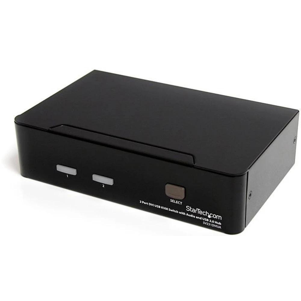 STARTECH 2 Port DVI USB KVM Switch with Audio and USB 2.0 Hub