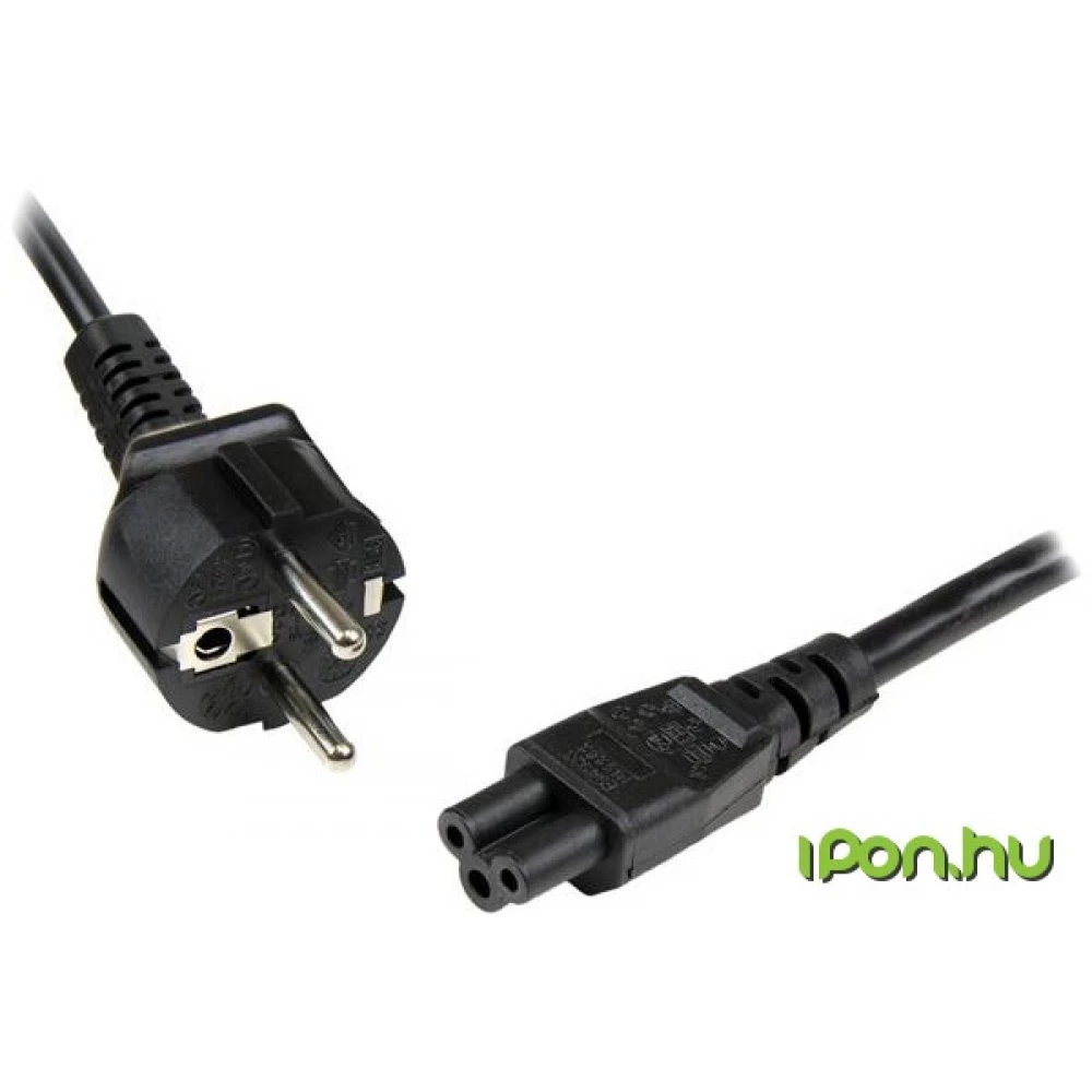 STARTECH 230V Lóhere Tápkábel Fekete 1m PXTNB3SEU1M