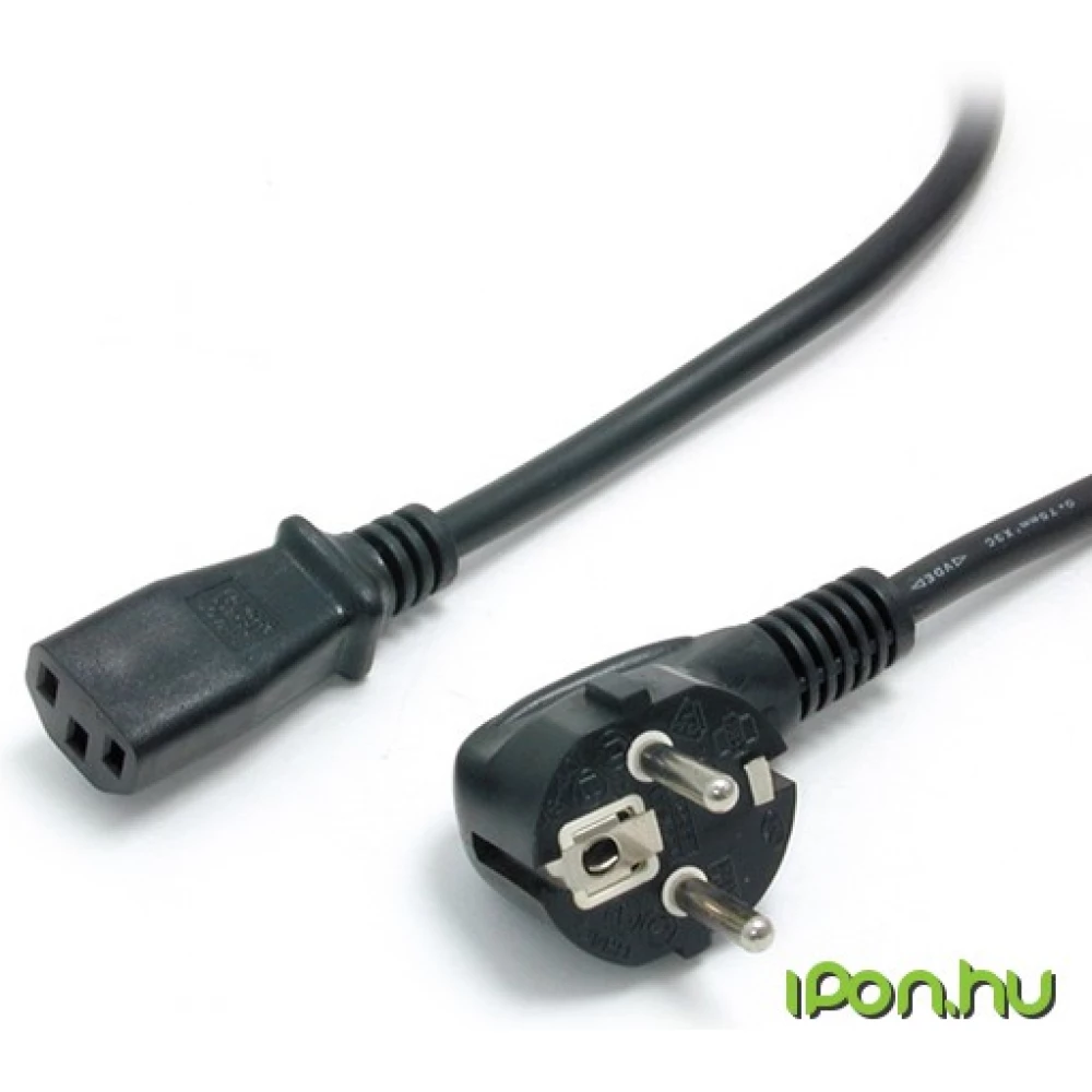 STARTECH 230V-os IEC Tápkábel Fekete 1.8m PXT101EUR