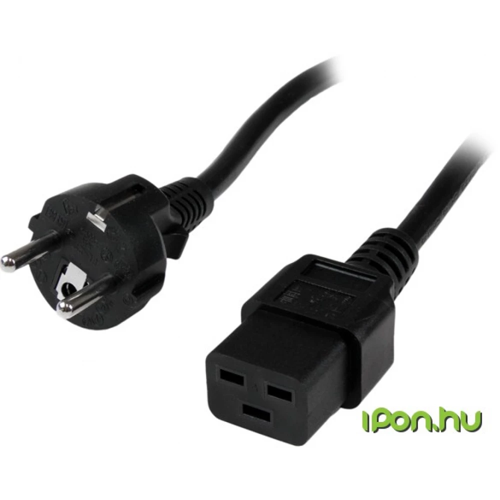 STARTECH 230V-os IEC Tápkábel Fekete 2m PXTEUC192M