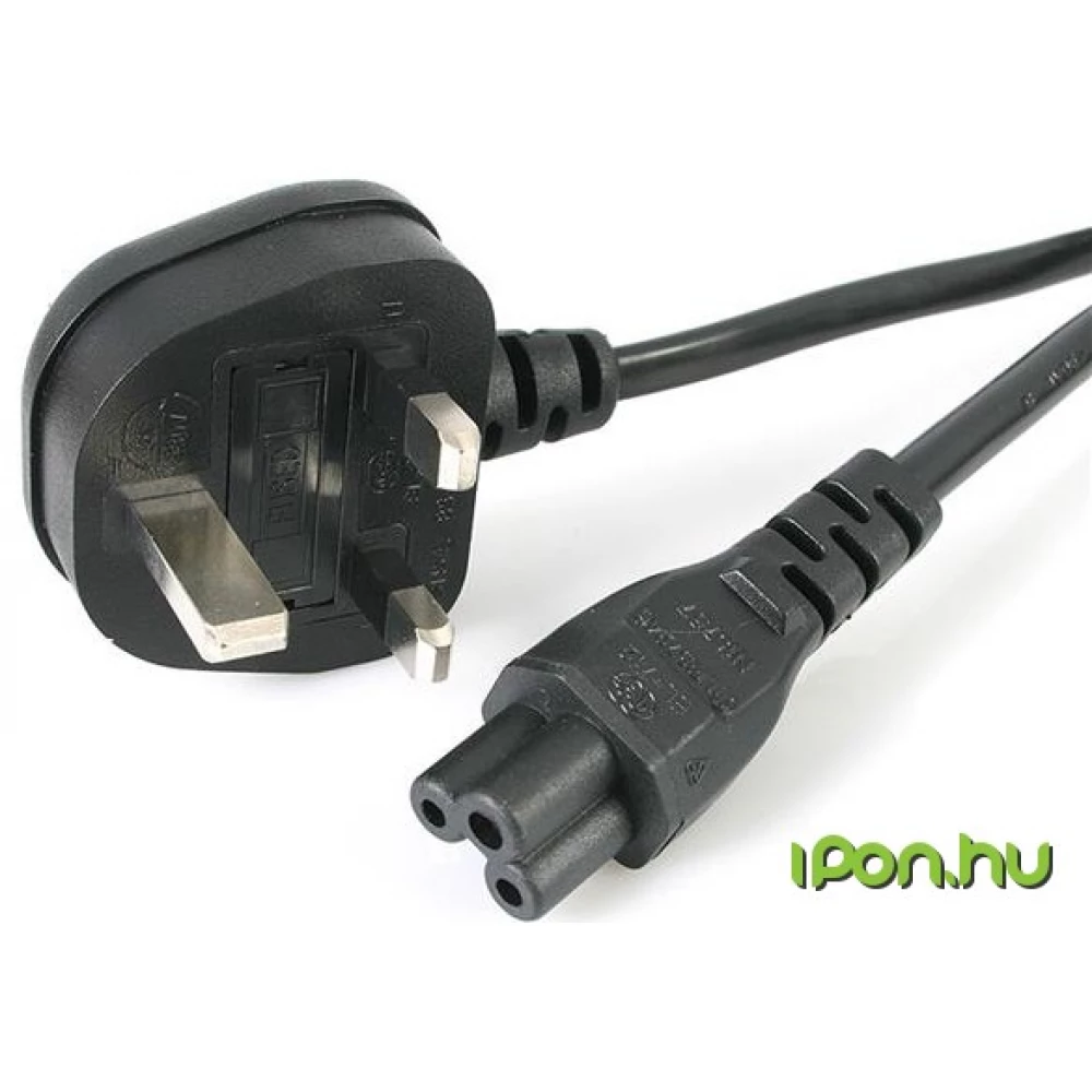 STARTECH 230V-os Lóhere Tápkábel Fekete 2m PXTNB3SUK2M