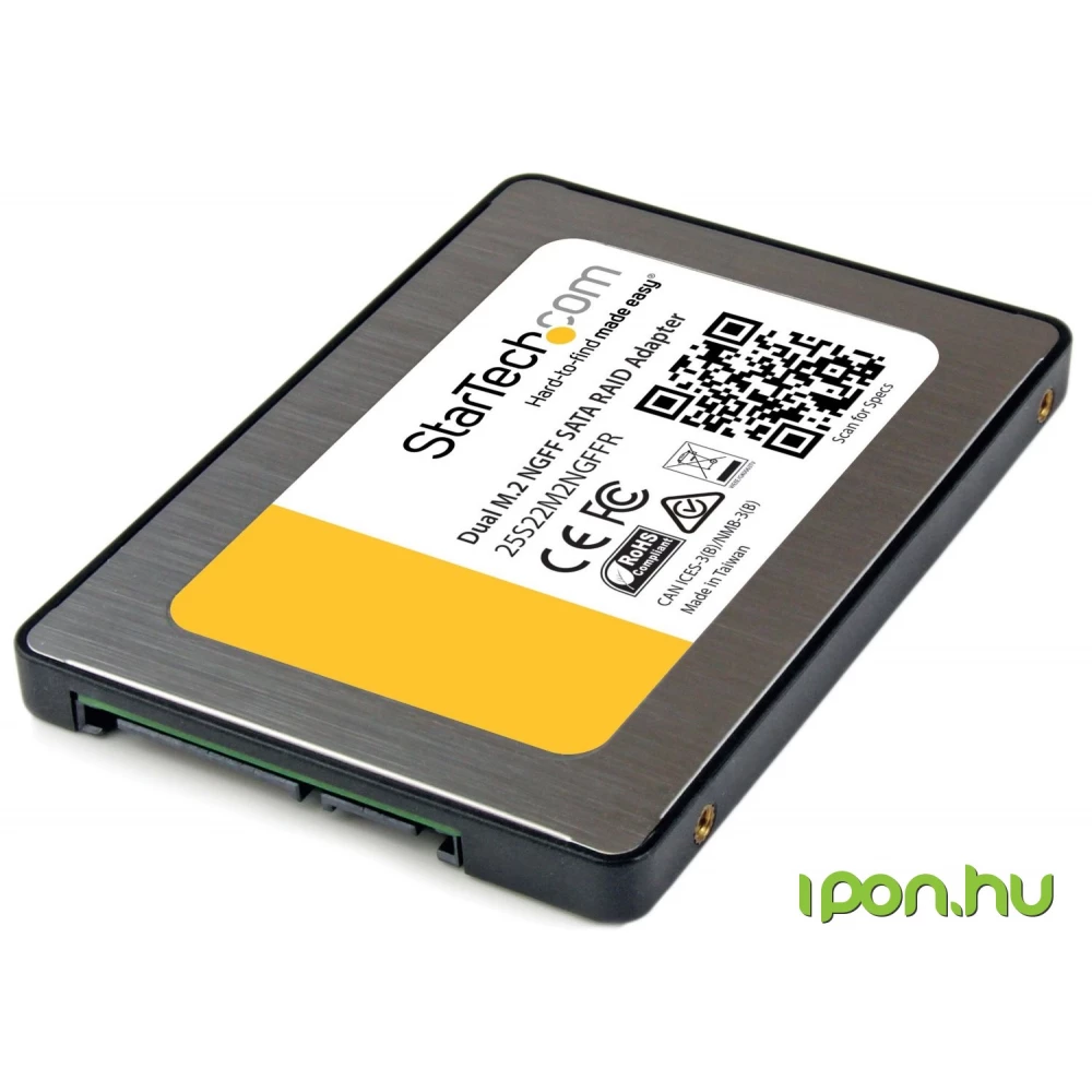STARTECH 25S22M2NGFFR - Dual M.2 SATA Adapter