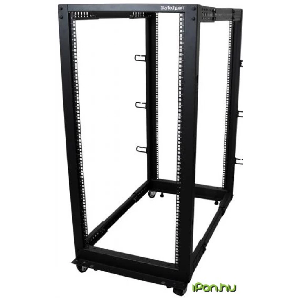 STARTECH 25U Adjustable Depth Open Frame 4 Post Server Rack