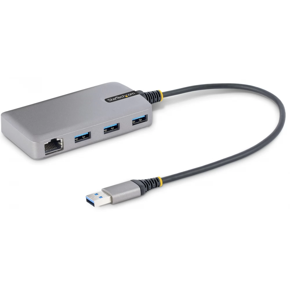 STARTECH 3-Port USB Hub with Ethernet szürke