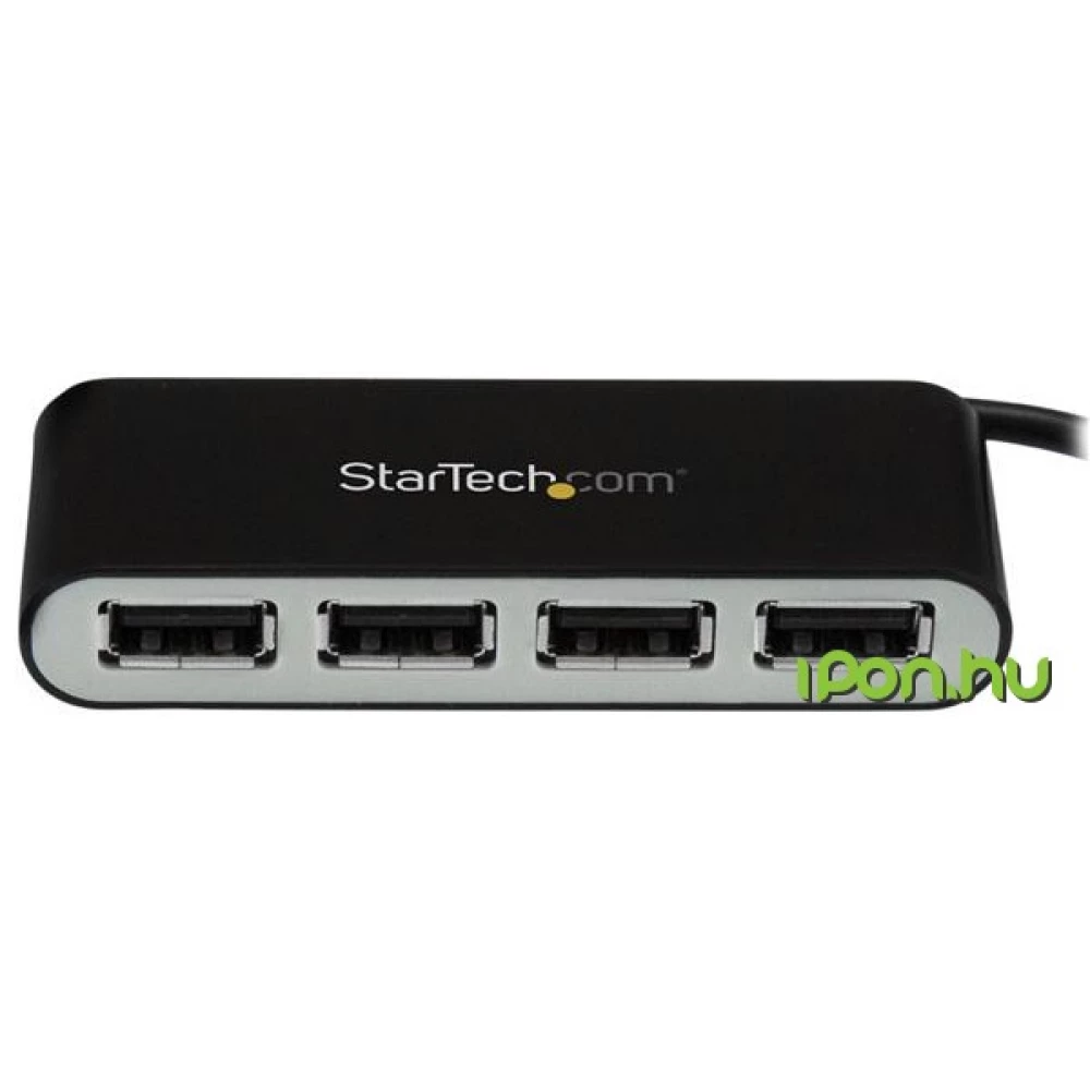 STARTECH 4-Port Portable USB 2.0 Hub with Built-in Cable