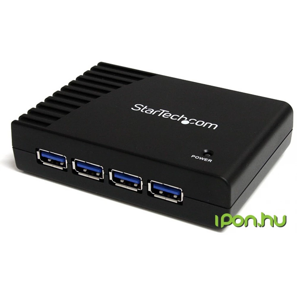 STARTECH 4 Port SuperSpeed USB 3.0 Hub fekete