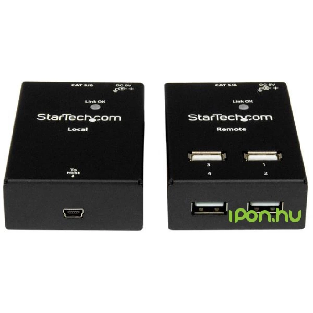 STARTECH 4-Port USB 2.0-Over-Cat5-or-Cat6 Extender - 165ft (50m)