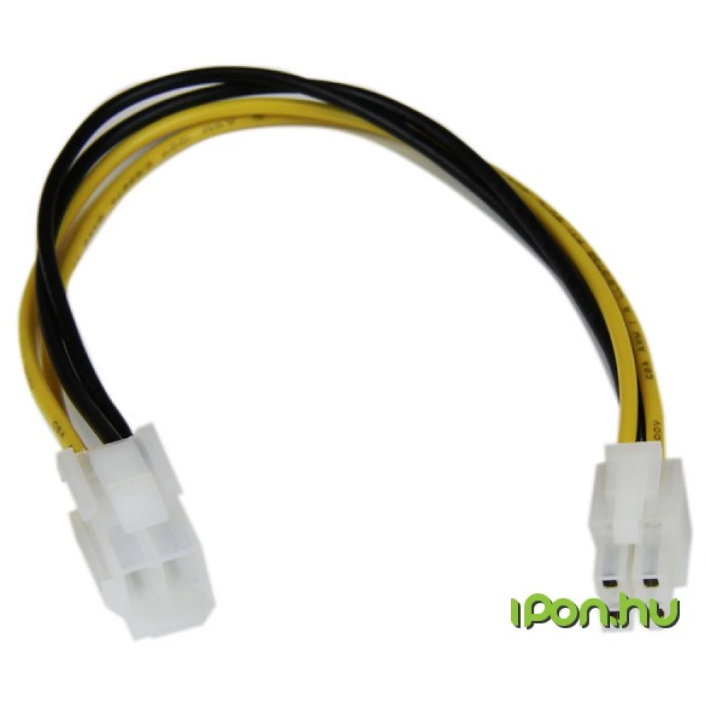 STARTECH ATX 4 pin Hosszabbító Fehér 20cm ATXP4EXT