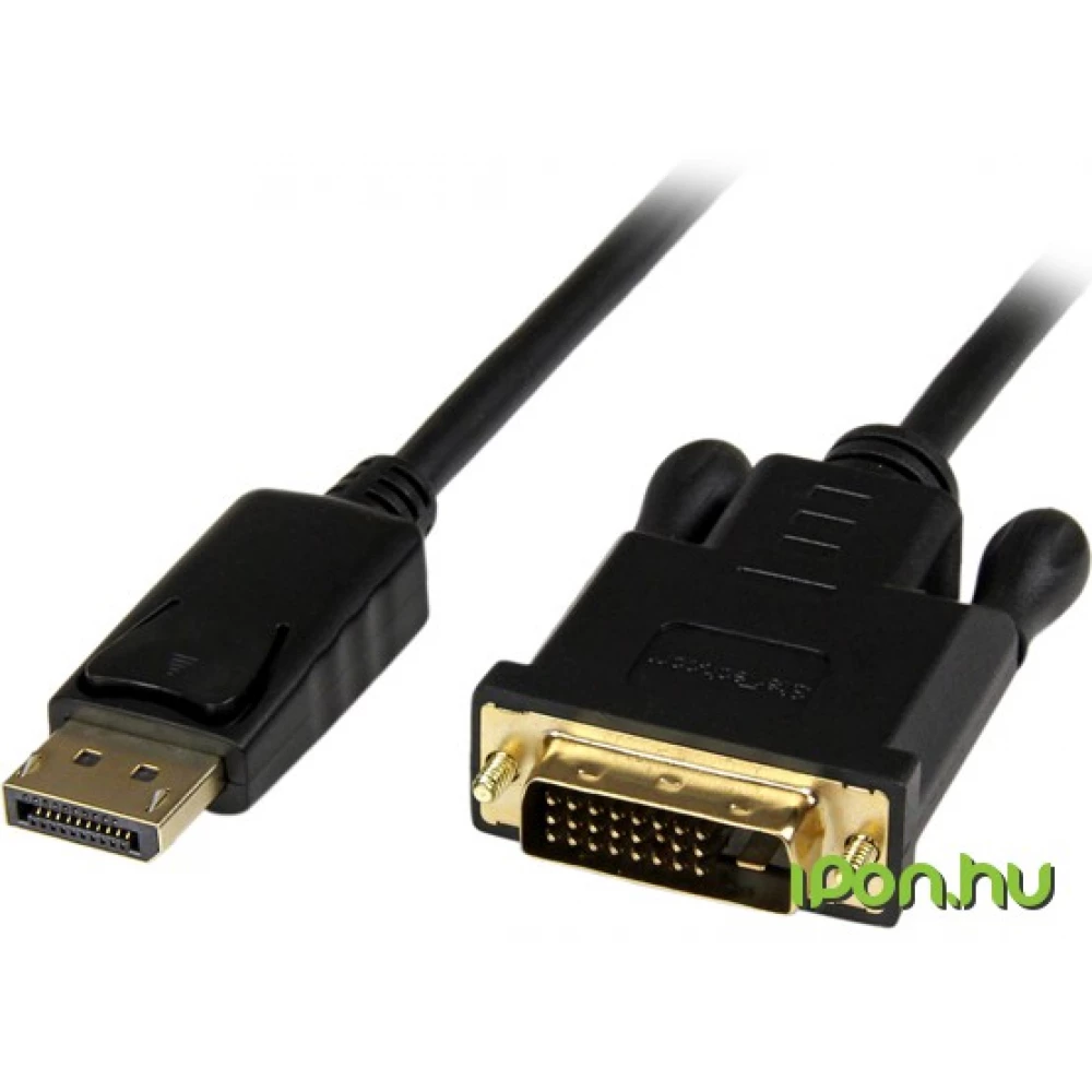 STARTECH DisplayPort DVI-D Átalakító Fekete 1.8m DP2DVIMM6BS