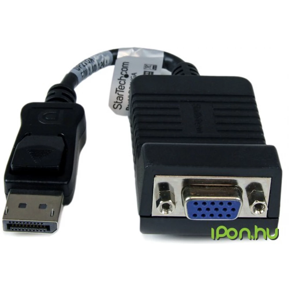 STARTECH DisplayPort VGA/D-Sub Átalakító Fekete 7cm DP2VGA