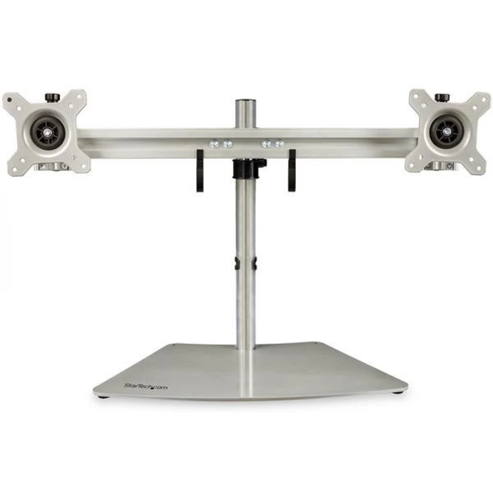 STARTECH Dual-Monitor Stand - Horizontal - Silver