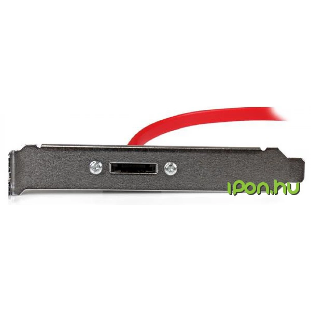 STARTECH eSATA Kivezetés Piros 45cm ESATAPLT18IN
