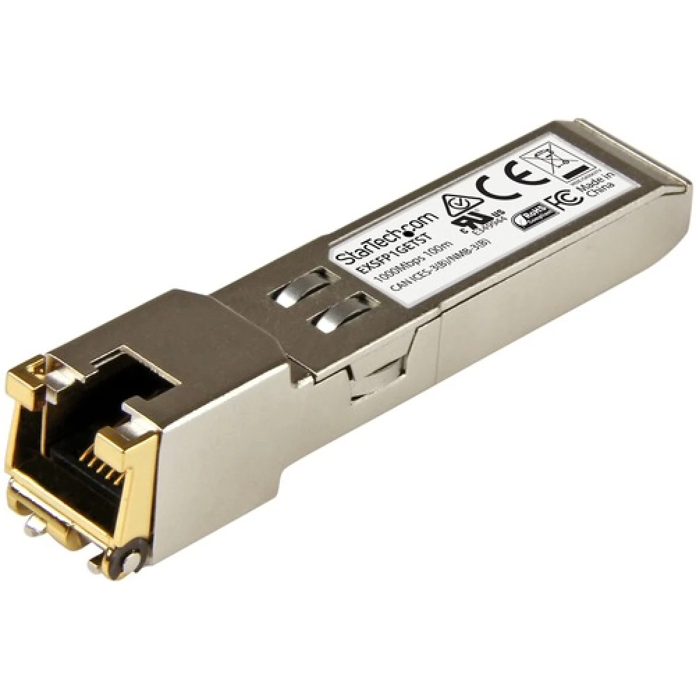 STARTECH EXSFP1GETST Gigabit RJ45 Copper SFP Transceiver Module - Juniper EX-SFP-1GE-T Compatible - 100m