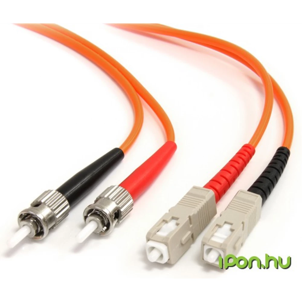 STARTECH Fiber Optic ST Fiber Optic SC Átalakító Narancssárga 3m FIBSTSC3