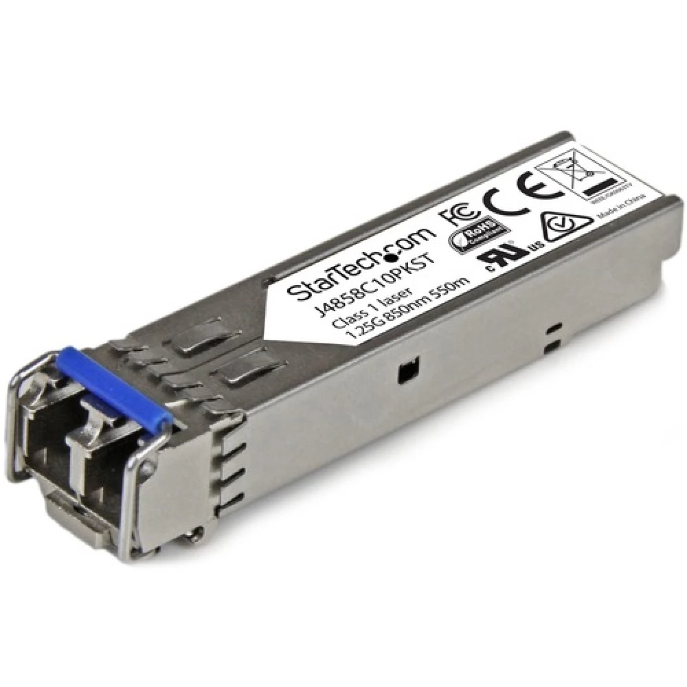STARTECH Gigabit Fiber SFP Transceiver Module - HP J4859C Compatible - SM/MM LC with DDM - 10km (6.2 mi.) / 550m (1804 ft.) - 10 db