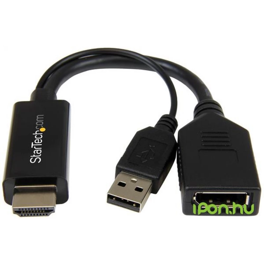 STARTECH HDMI DisplayPort Átalakító Fekete 5cm HD2DP