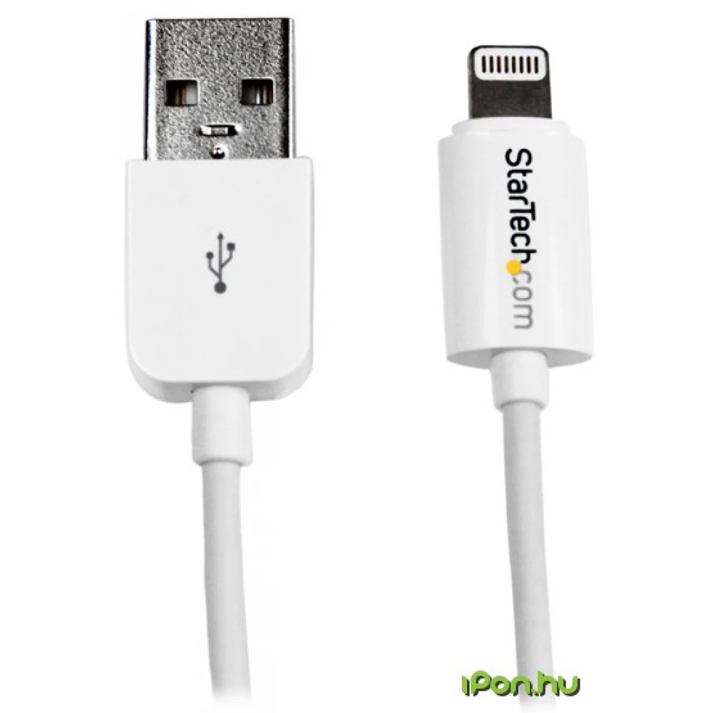 STARTECH Lightning USB Töltő/adatkábel Fehér 2m USBLT2MW
