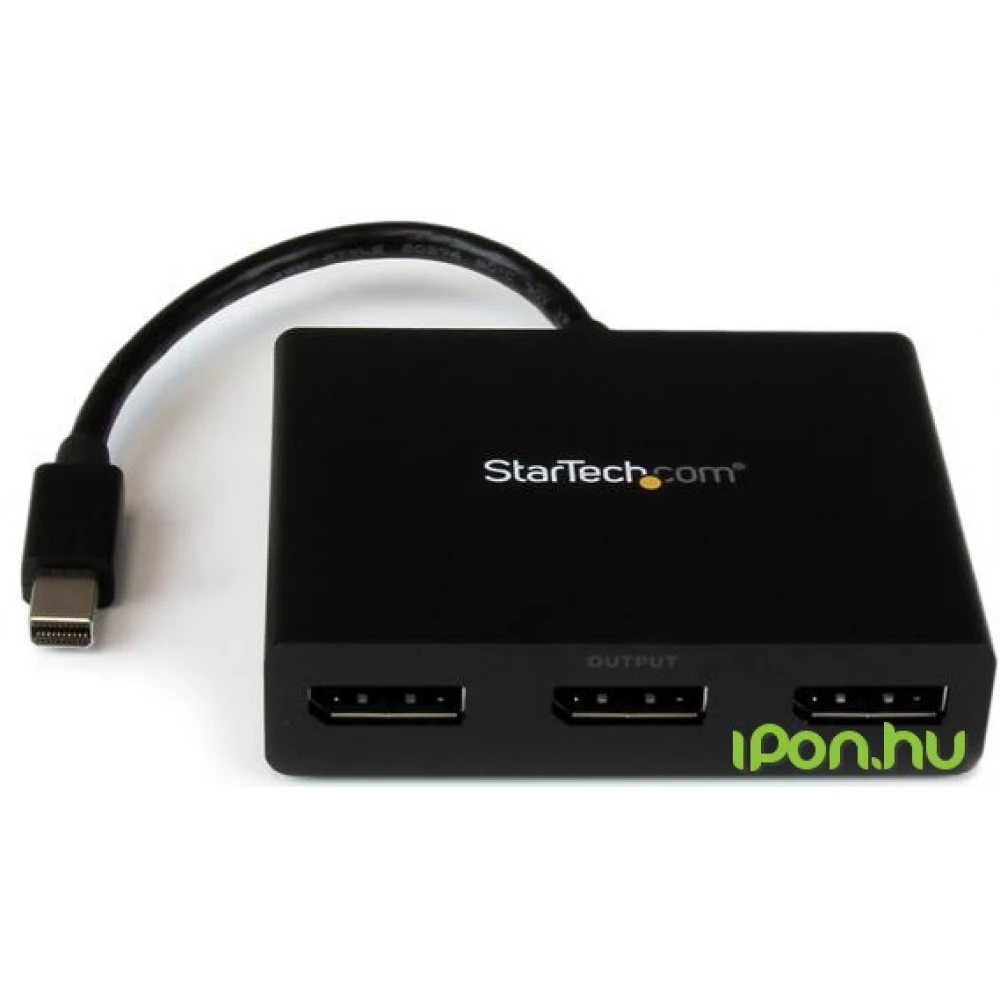 STARTECH Mini DisplayPort Elosztó Fekete 20cm MSTMDP123DP