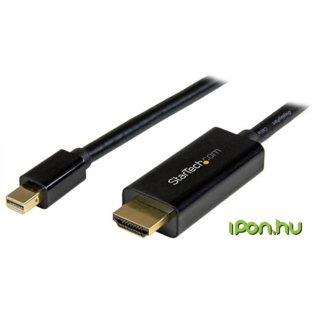 STARTECH Mini DisplayPort HDMI Átalakító Fekete 1m MDP2HDMM1MB