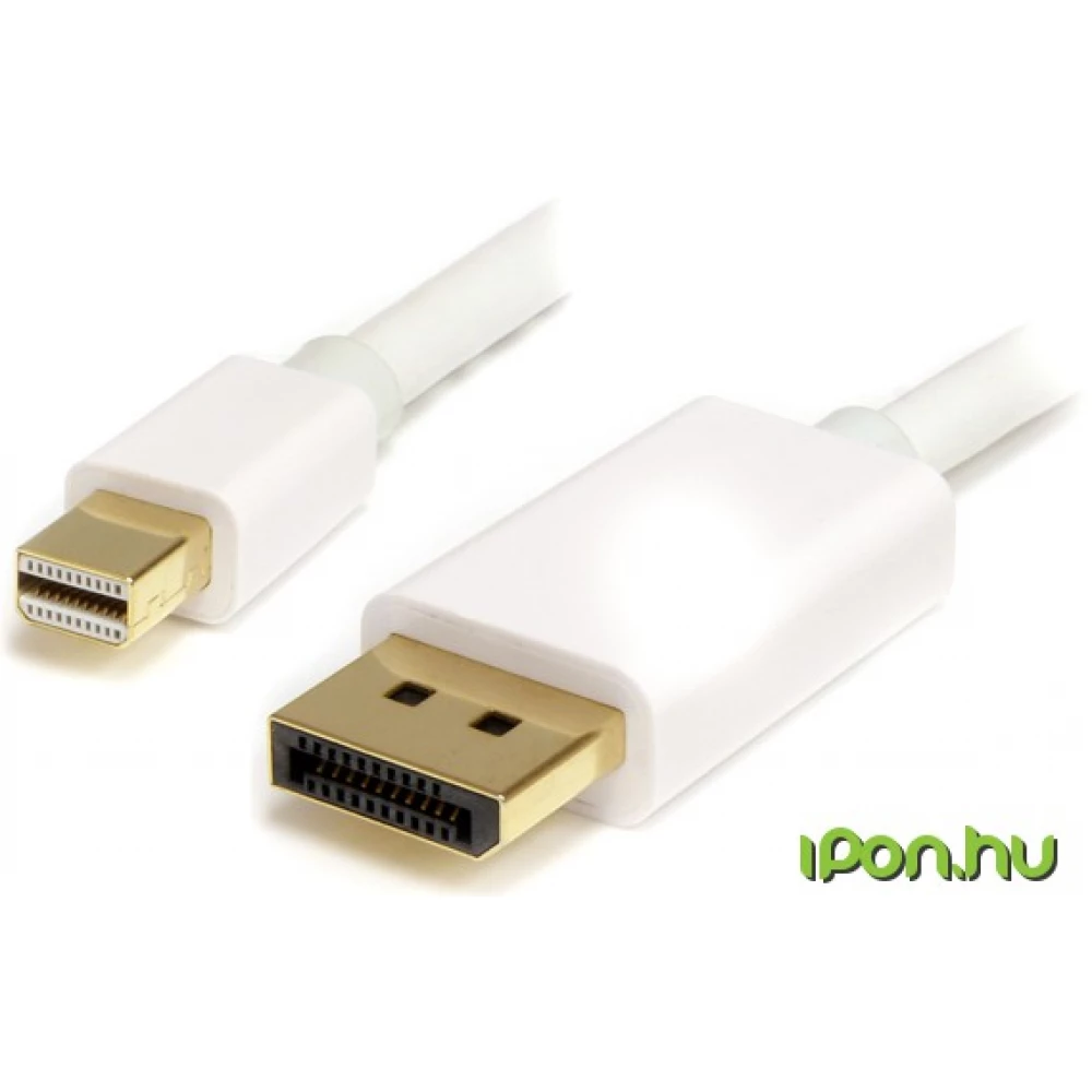STARTECH Mini DisplayPort Átalakító Fehér 2m MDP2DPMM2M