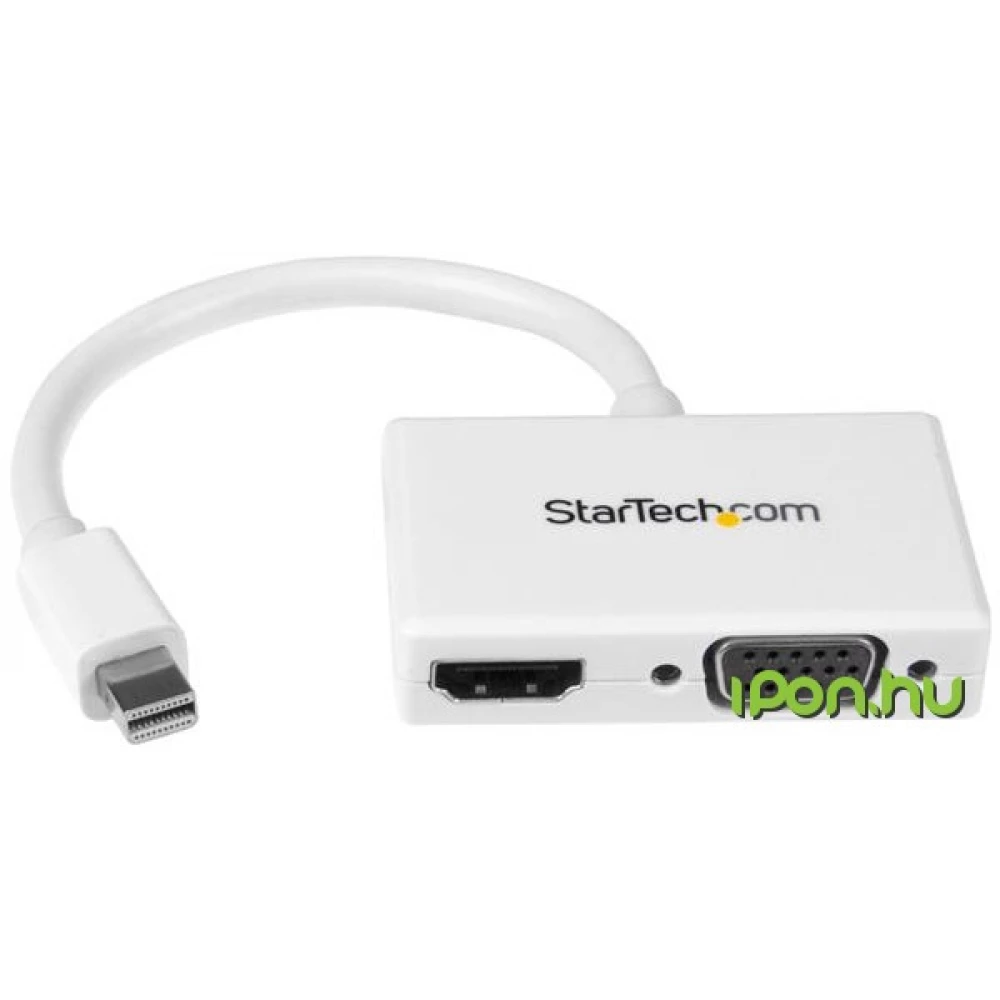 STARTECH Mini DisplayPort VGA/D-Sub + HDMI Átalakító Fehér 10cm MDP2HDVGAW