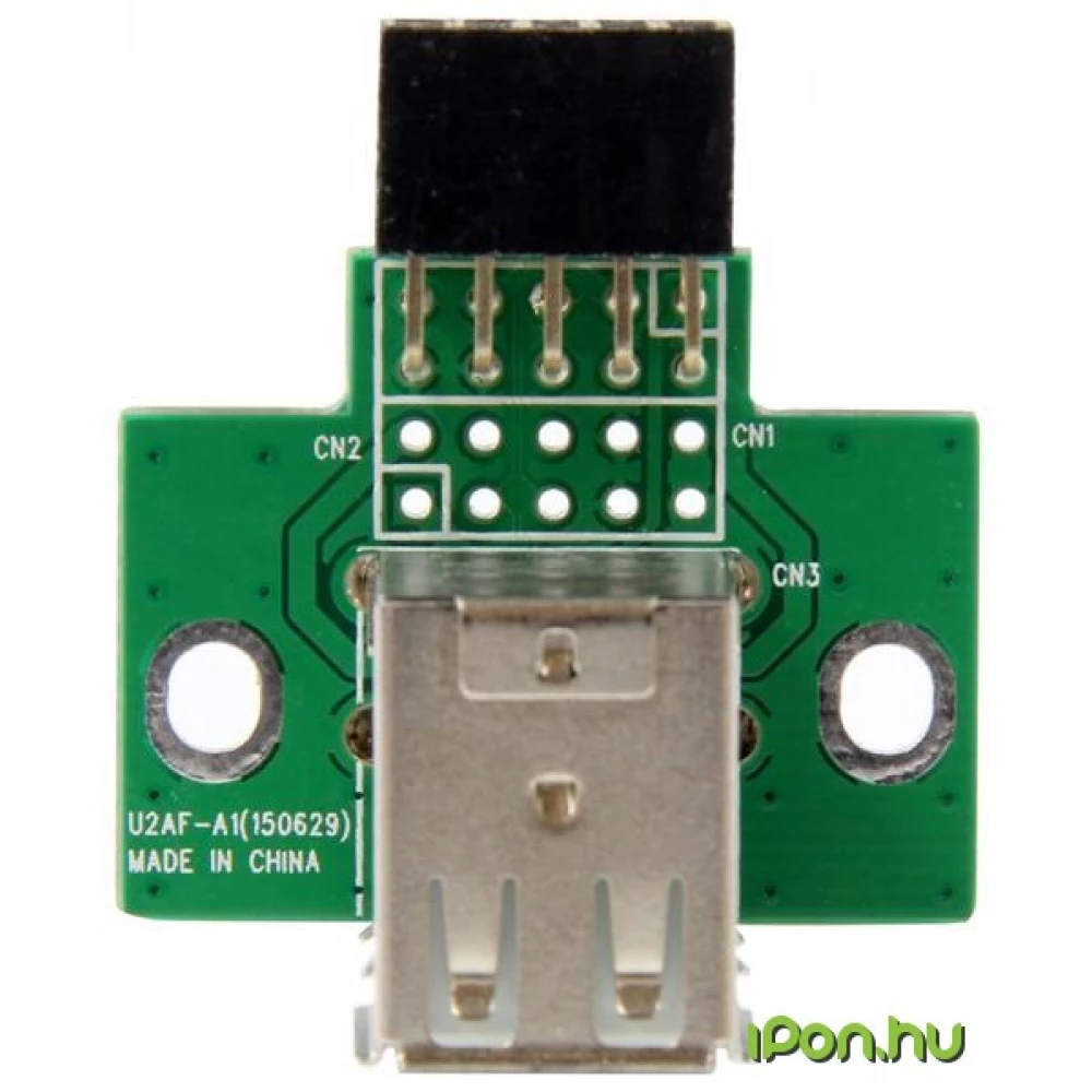 STARTECH Pin header USB Kivezetés Zöld 3cm USBMBADAPT2