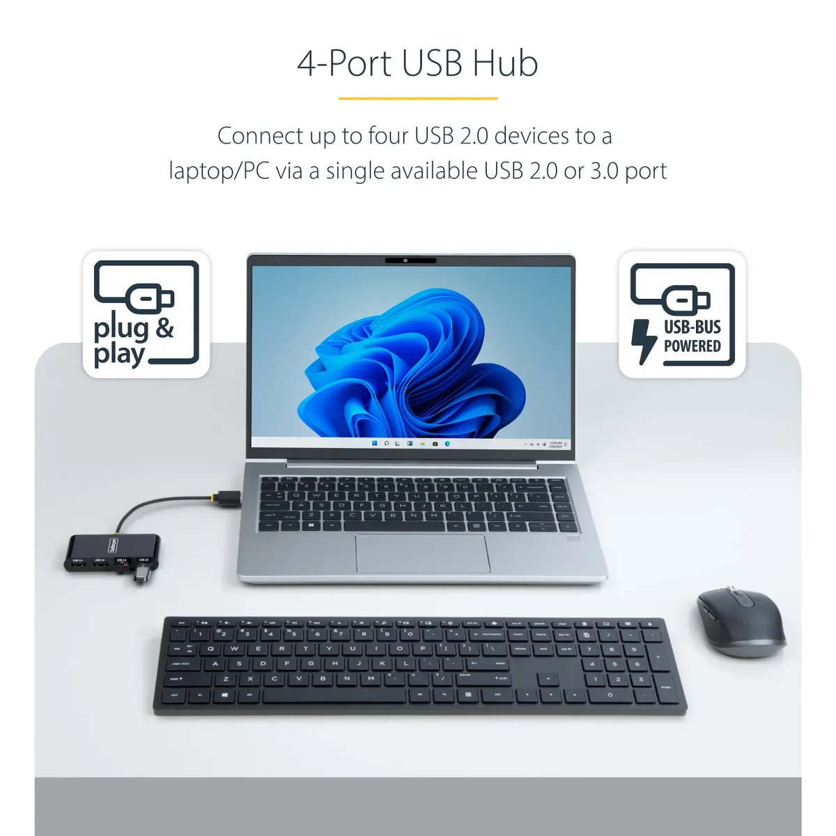 STARTECH ST4200MINI2-USB-HUB 4-Port USB 2.0 Hub