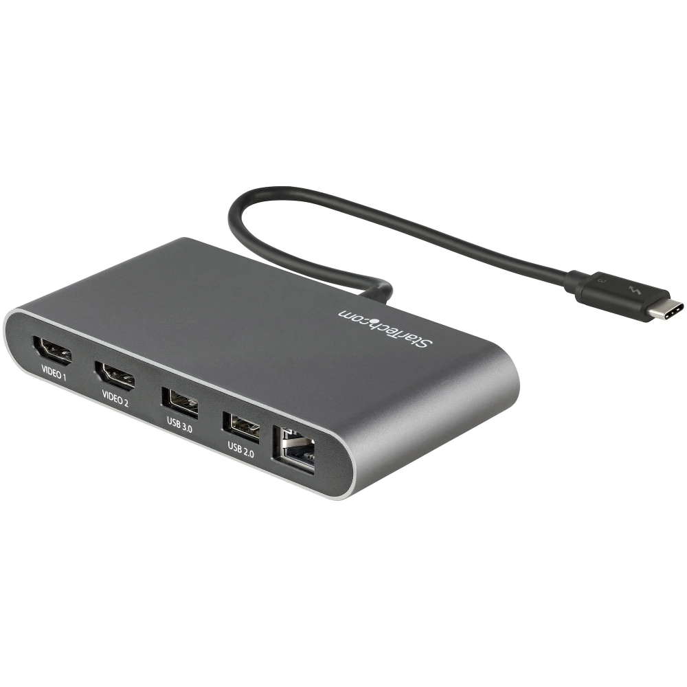 STARTECH Thunderbolt 3 Mini Dock - Portable Dual Monitor Docking Station