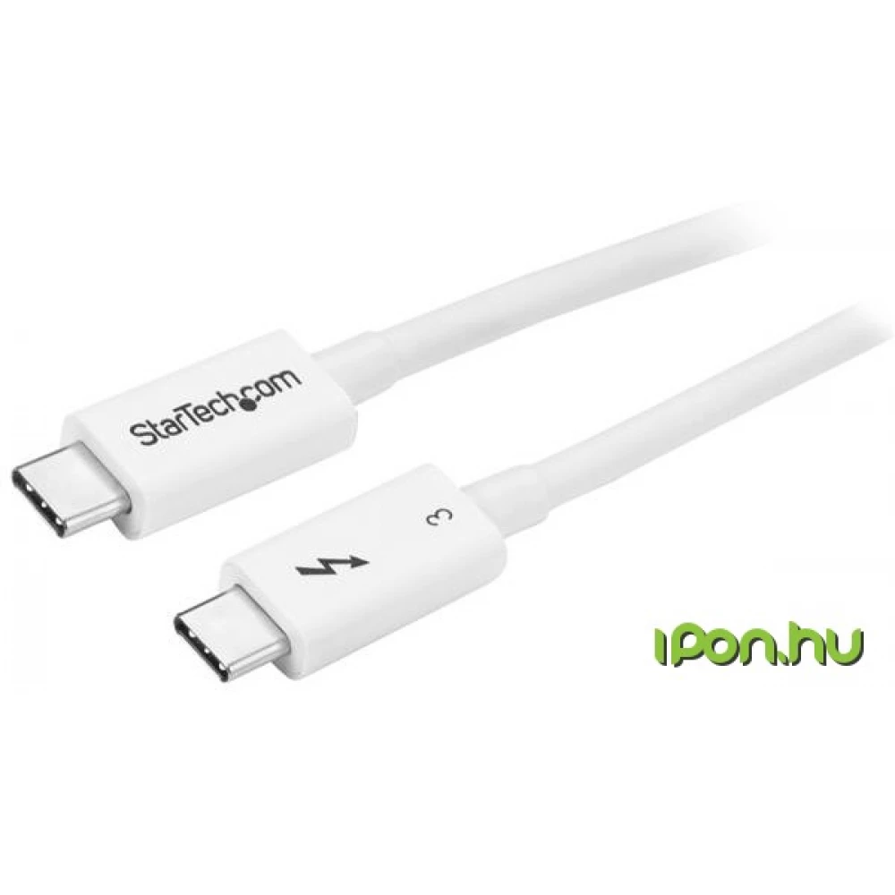 STARTECH Thunderbolt 3 Összekötő Fehér 50cm TBLT34MM50CW
