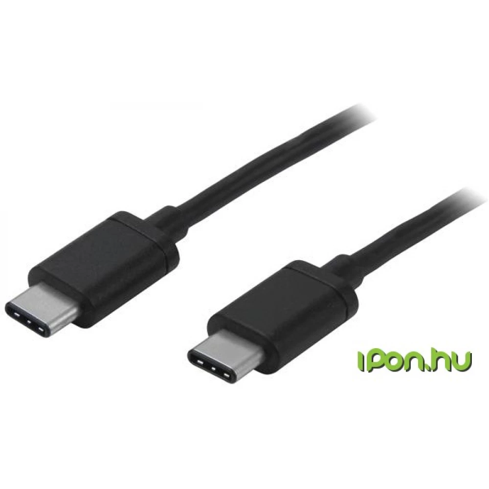 STARTECH USB 2.0 Type C Összekötő Fekete 2m USB2CC2M