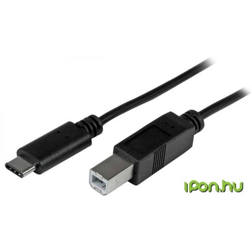 STARTECH USB 2.0 Type C USB Átalakító Fekete 2m USB2CB2M